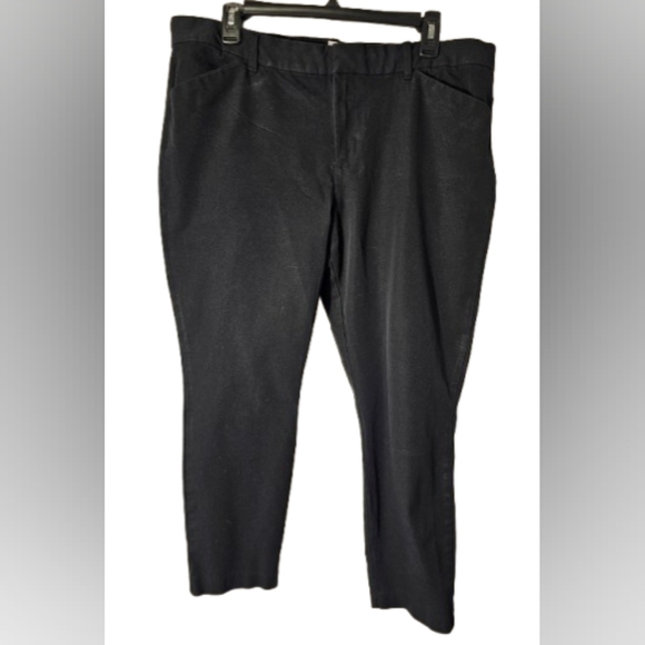 GAP Black Signature Skinny Ankle Pants Women's Size 16 - Picture 1 of 9